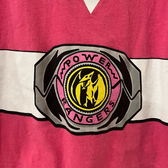 Mighty Morphin Power Rangers Pink Tee Shirt - Picture 5 of 5